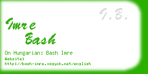 imre bash business card